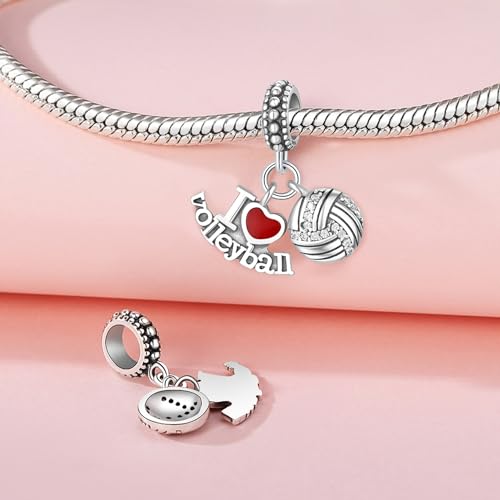 CYCUFF 925 Sterling Silver Charms Suitable for Bracelet Pendants Beads, Charm Necklaces Jewellery Gift for Women2