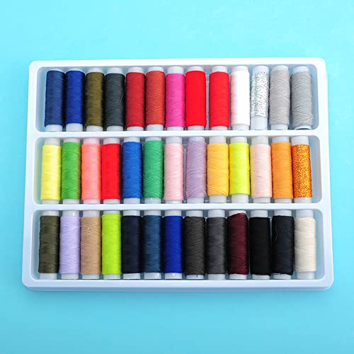Set de Hilos para Coser 39 Colores Algodón y Poliéster miniatura 7