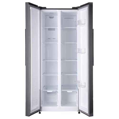 Geladeira Refrigerador HQ Frost Free Side By Side 460 Litros Cinza HQ-460SBSFF (127V)