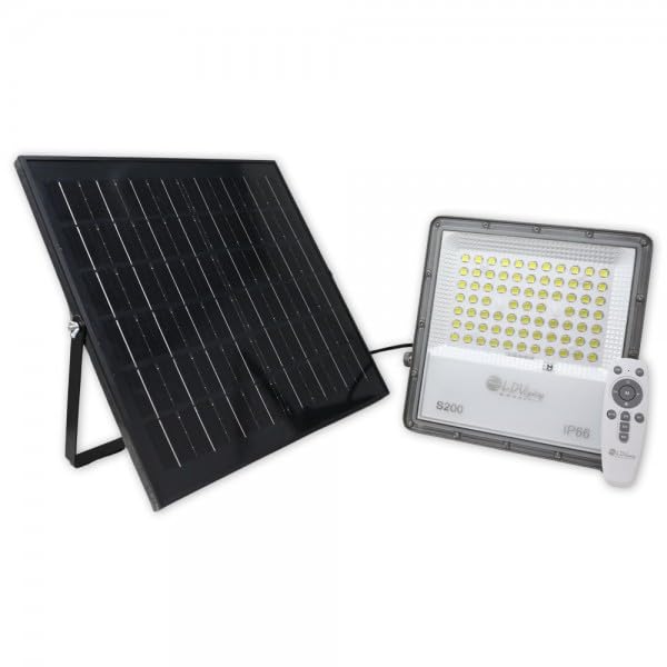 Foco solar 300W luz solar exterior foco solar exterior luz exterior solar potente proyector solar foco led con placa solar