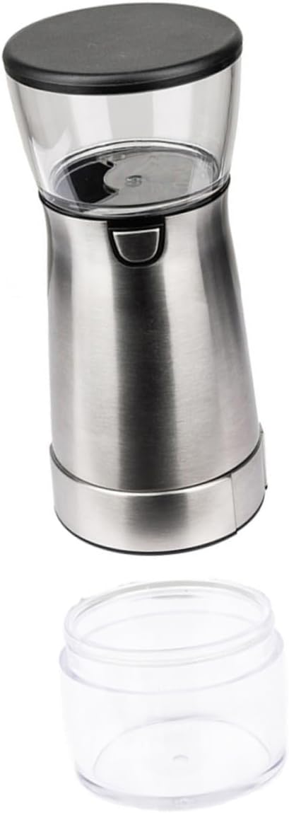 ABOOFAN Stainless Steel Electric Coffee Bean Grinder Compact Design Burr Food Grade Reusable for Long Use