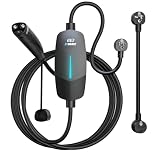 EVDANCE Level 1 Charger for NACS - 12A/16A 110V-240V NACS Charger 25 FT Compatible with NACS Models 3/Y/X/S/Cybertruck, Home Charger for NACS (Black)