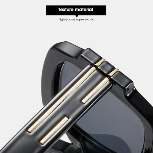 Lunettes de soleil classiques carrées pour femmes mode rétro vintage