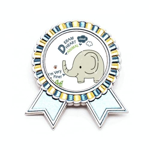 Broche éléphant Gris en Métal Dream Cloud aux Finitions Soignées