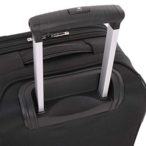 SWISSGEAR Ultra Premium Rolling Carry-On 19-inch Luggage | Wheeled Weekend Travel Suitcase | Men's and Women's - Black