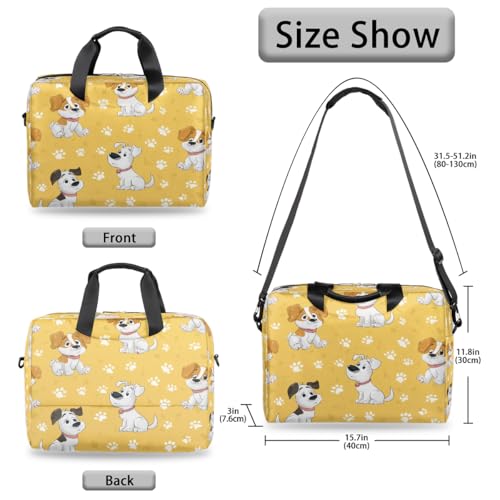 Maletín para portátil 15.6–16 pulgadas con estampado de perros miniatura 6