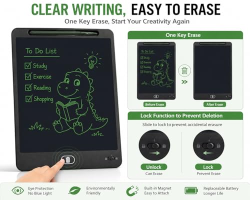 Image of 16 inch LCD Writing Tablet | Digital Drawing Pad for Kids & Adults | Erasable E-Writer Board with Stylus | Paperless Writing Tablet (Color as per Availability)