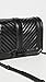 Rebecca Minkoff Chevron Quilted Love Crossbody, Black/Black Shellac