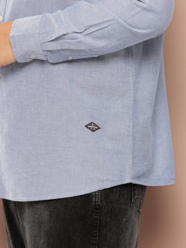 Image of Thomas Scott Men's | Plus Size | Regular Fit | Long Sleeves | Button-Down Collar | Oxford Fabric | Casual | Shirts for Men