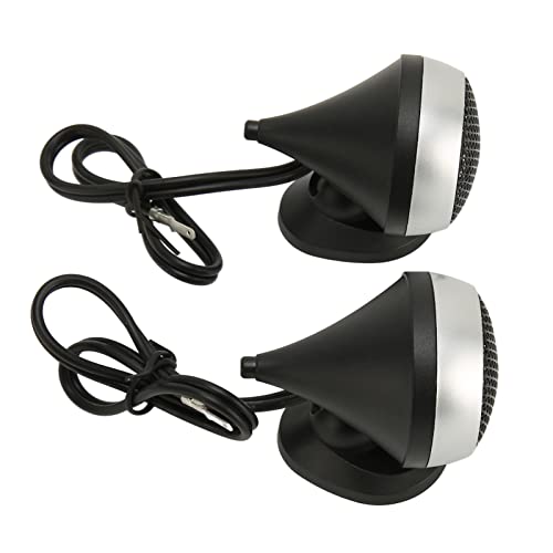 Tweeters de voiture Haofy 150W en aluminium - Lot de 2 haut-parleurs à dôme métalliques