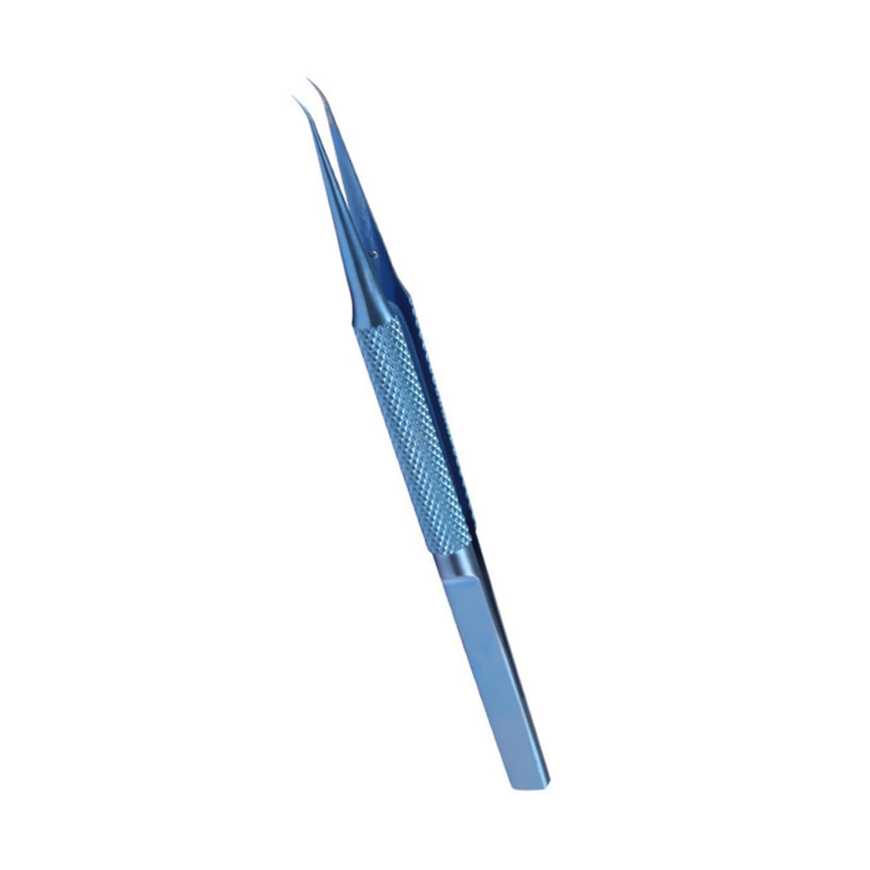 Hemobllo Titanlegierung Pinzette 0,15mm Präzisions Winkelpinzette Gebogen Antimagnetisch Rostfrei Industrie Und Schmuckreparatur Laborgebrauch