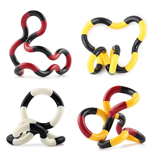 Carykon 5PCS Variety Twisting Ring Creative Adult Decompression Stress Relieve Toy Vent Toy Squeeze Widget for ADHD ADD Anxiety Autism