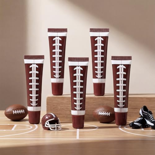 Image of 36 Pcs Football Party Favors Team Gifts Football Lip Balm Bulk 0.35 oz Vanilla Flavored Moisturizing Lip Sports Gift Rugby Accessories for Women Men Sports Lovers Players Coach Party Supplies