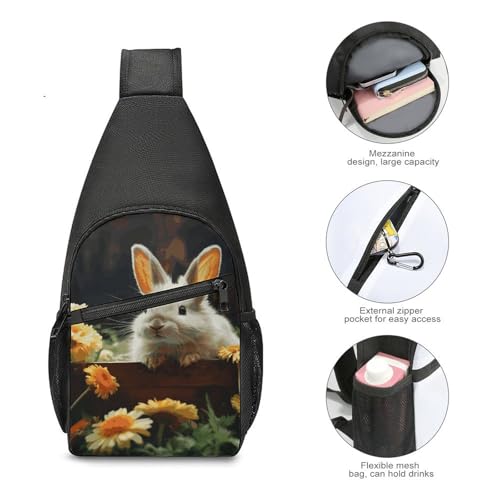 Mochila tipo bandolera liviana para viaje y senderismo miniatura 5