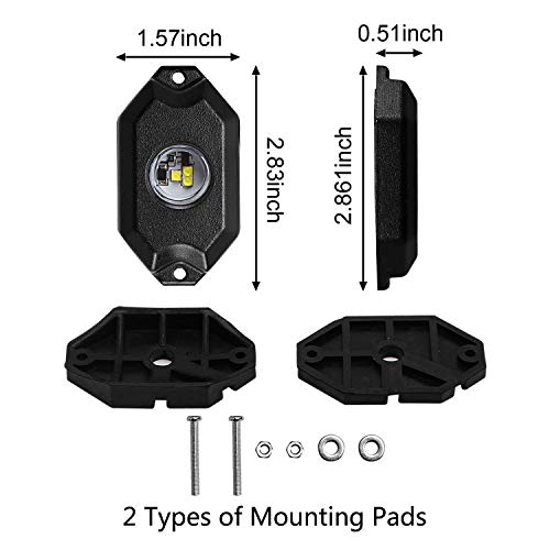 Kit 8 luces LED blancas resistentes para vehículo miniatura 4