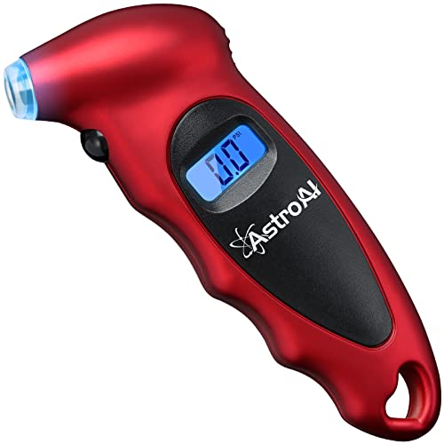 AstroAI 150 PSI Red Digital Tire Pressure Gauge, Tire Gauge, Air