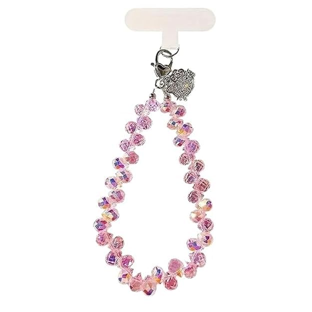 Dazzling Crystal Beaded Phone Strap - Handmade Sparkle Phone Charm Lanyard with Rhinestone Accents for Smartphones-image-25