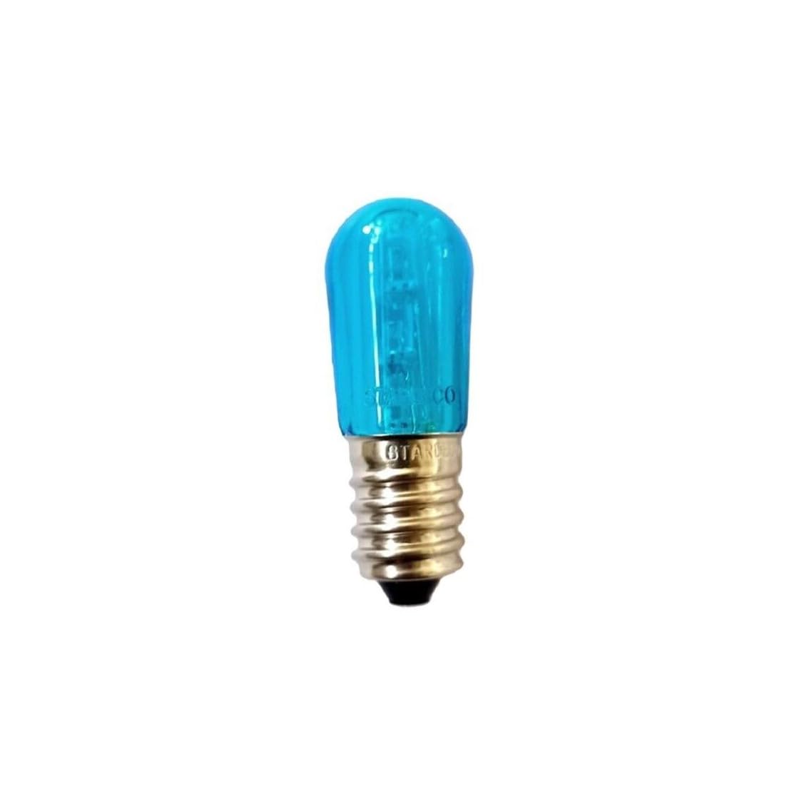 Lampadine a LED Multicolore E14, Lampadine di Ricambio per Luminarie, per Uso Interno ed Esterno, Parallelo o Serie (50, Celeste)