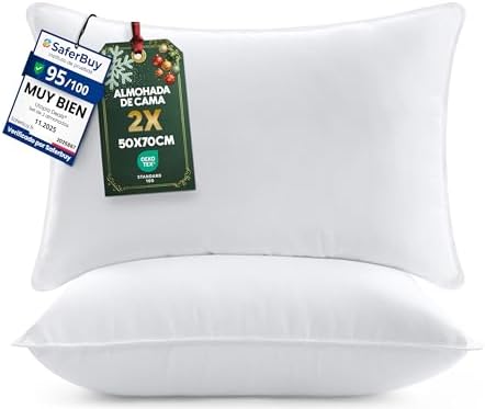 Utopia Bedding Almohadas (2 Unidades), 50 x 70 cm Almohadas de Pr...