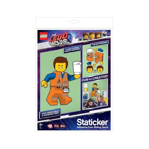 LEGO- Emmet Staticker Sticker Mural, 52370, Mehrere Farben