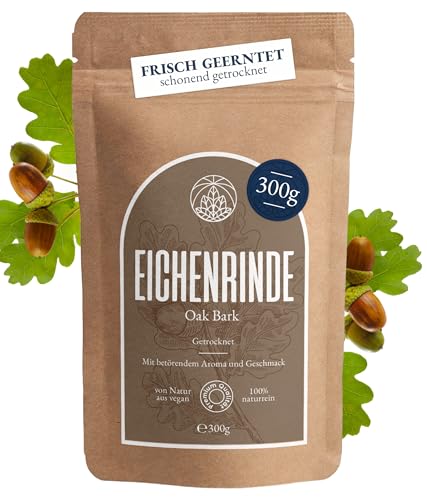 Eichenrinde Monte Nativo (300g) - Eichenrindentee schonend getrocknet - Tee lose 100% natürlich und ohne Zusatzstoffe - Aromatischer Kräutertee für einen köstlichen Aufguss