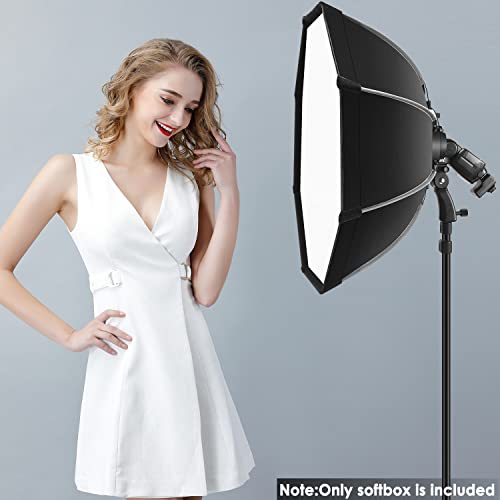 NEEWER 26"/65cm Octagonal Softbox Quick Release, with S-Type Bracket Mount, Carrying Bag Compatible with NEEWER TT560 NW561 NW600 NW620 NW700 NW-670 750II and Q3 AD200Pro Flash Strobes, SF-RP26