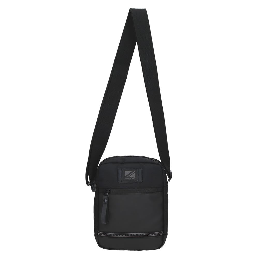 Pepe Jeans Stratford Bandolera Negro 17x22x7,5 cms Poliéster by Joumma Bags