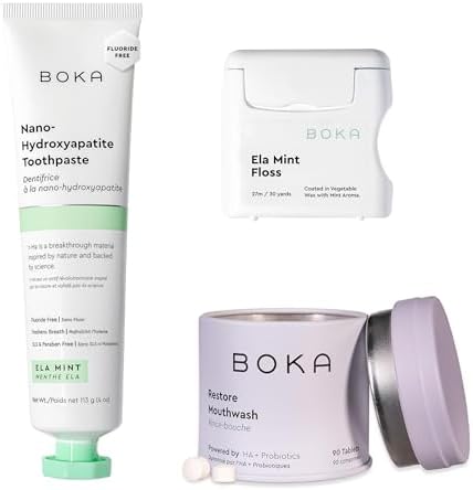 Boka Fluoride Free Toothpaste - Nano Hydroxyapatite - Ela Mint 4o...