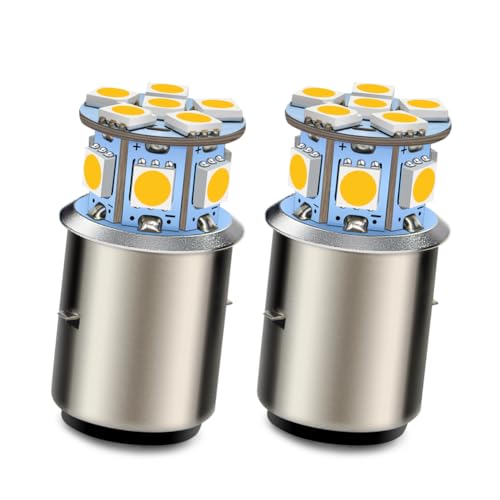 Ruiandsion 2 BA20D H6 LED oCNwbhCgou AC DC 6-30V 6V 360[ Ld gF Hi/Lor[ 5050 12SMD`bv LEDou I[goCwbhCgp