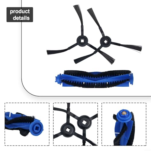EffiFish Robot Vacuum Cleaner Parts Accessories,For Blaupunkt Replacement Central Side Brush Kit Compatible With Xtreme BPK-VCBB1XTE VRillo J300 - Image 2