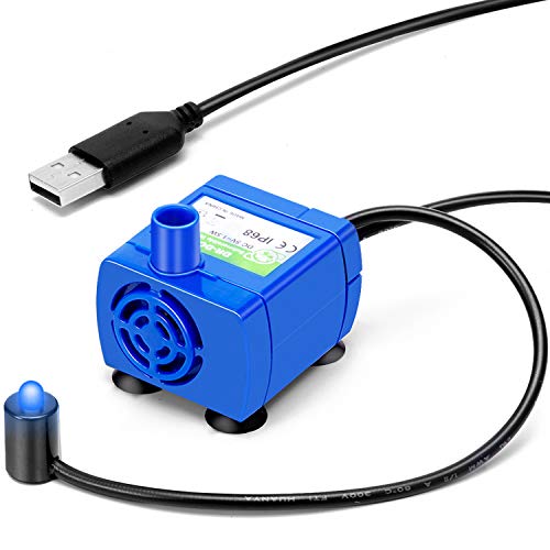 OYES Cat Water Fountain Pump, Pet Water Fountain Pump Compatible Motor, for Pet Drinking Fountain Cat Water Dispenser Replacement