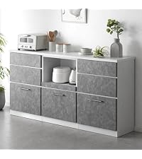 Amazon｜タンスのゲン キッチンカウンター 幅180cm 組み合わせ 完成品