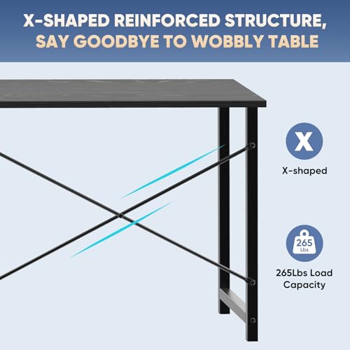 image for DUMOS 40 Inch Office Small Computer Desk Modern Simple Style Writing S