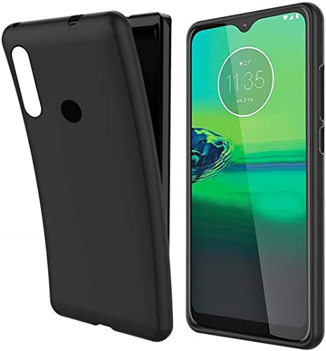 Image of Mobile Back Cover Case for Motorola Moto G8 Plus (Silicone Case|CameraProtection|Black SC1510)