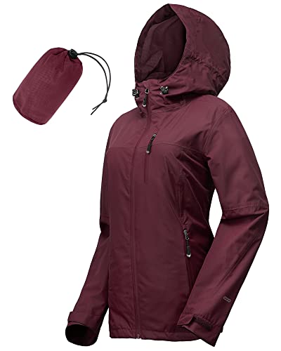 Image of 33,000ft Packable Rain Jacket for Women Waterproof Raincoats with Hood