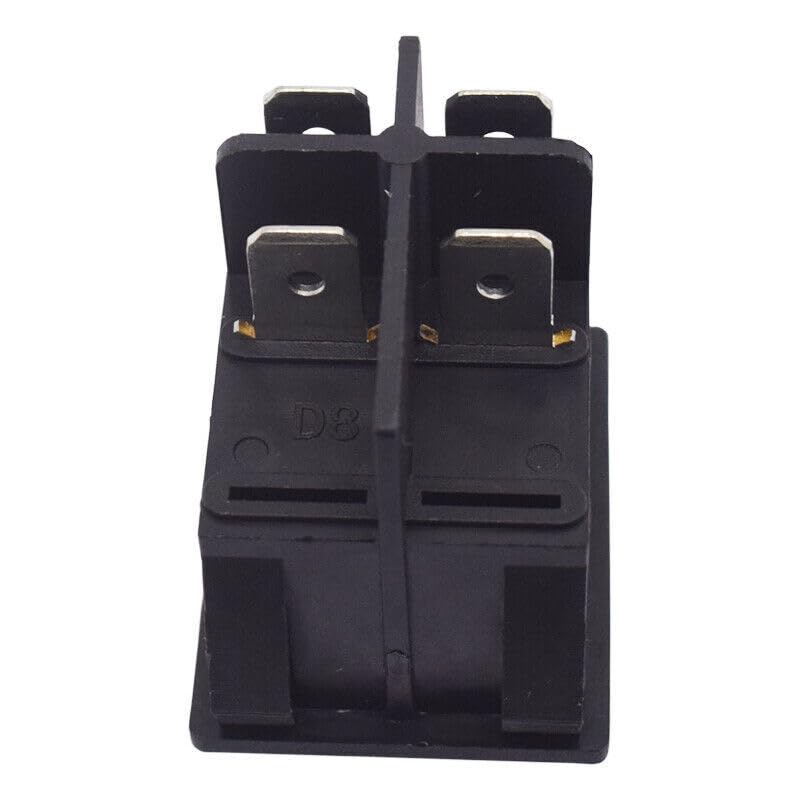 1PC LECI RS606 Rocker Switch 16A250V T105/55 2position 4pin Red with Lamp