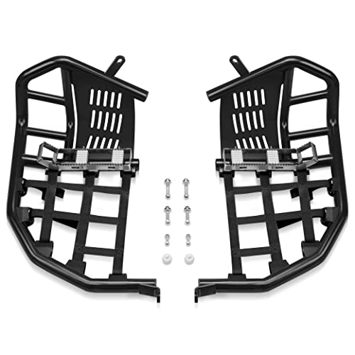JY PERFORMANCE Nerf Bars Compatible with Yamaha Raptor 700 / 700R YFM 2006 and up (Black)