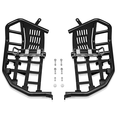 JY PERFORMANCE Nerf Bars Compatible with Yamaha Raptor 700 / 700R YFM 2006 and up (Black)