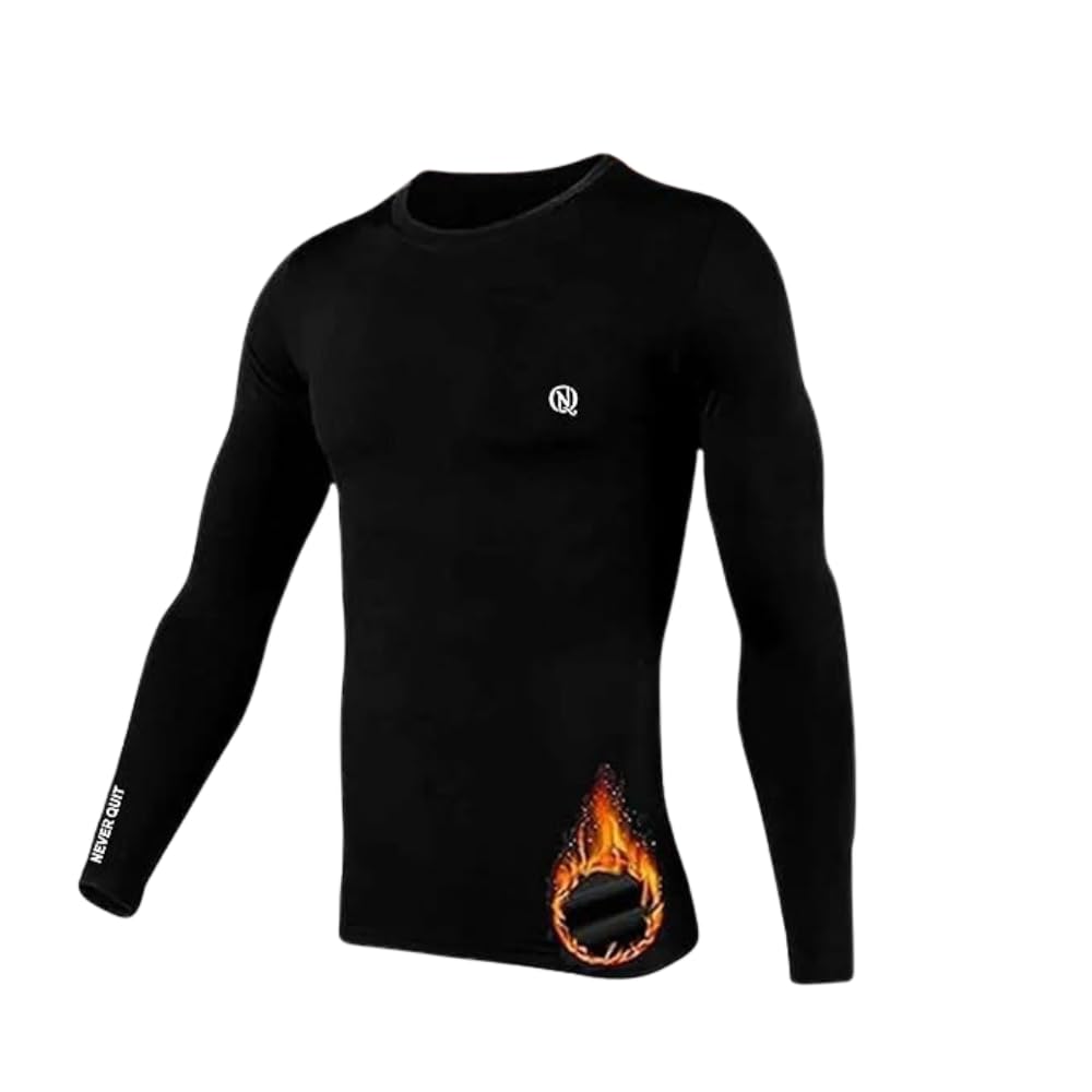 Men's Thermal Compression Shirt - Warm Long Sleeve Base Layer for Running Cold Weather Athletic Undershirt Quick-Dry Moisture Wicking Flexible & Comfortable-image-20