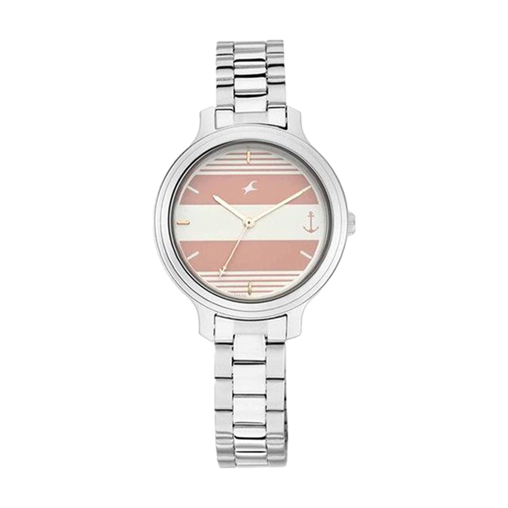 Fastrack Women Stainless Steel Tripster Analog Pink Dial Watch-Nn6217Sm01/Np6217Sm01, Band Color-Silver (B086193GLW) Amazon Price History, Amazon Price Tracker