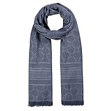 Edler Glanz CODELLO Damen Edler Logo-Schal aus Baumwolle und Modal