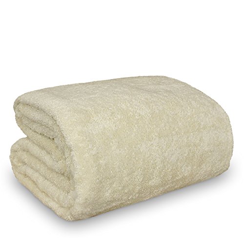 Luxury Hotel & Spa Towel Turkish Cotton Oversized Bath Sheets - Beige - (40x80 inches, Set of 1)