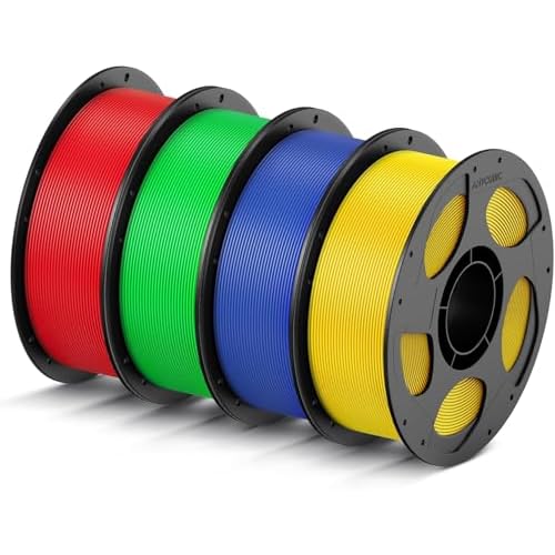 ANYCUBIC Filament Haute Vitesse PLA, Filament PLA 1.75mm pour Imprimante 3D, 10X Plus Rapide avec Excellente Qualité d'Impression, Identification Intelligente Filament, Blanc 1KG