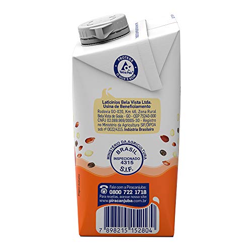 Bebida Láctea Quinoa Linhaça E Chia Sabor Mamão E Maçã Piracanjuba 500Ml