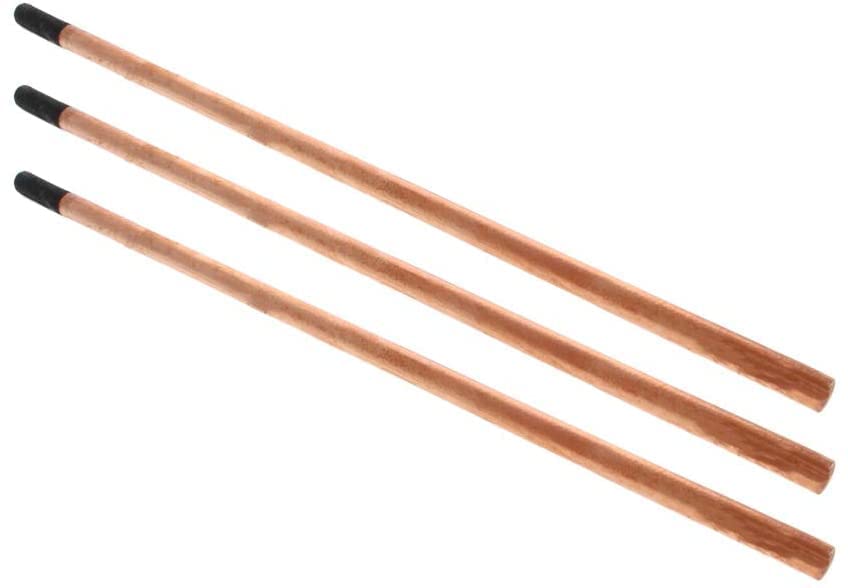 Jutagoss Copper Coated Gouging Carbon 10x355mm Carbon Gouging Rods Copperclad Electrodes 3Pcs