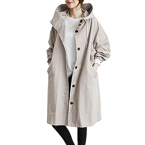 Trench long femme coupe-vent finitions tailleur pardessus élégant
