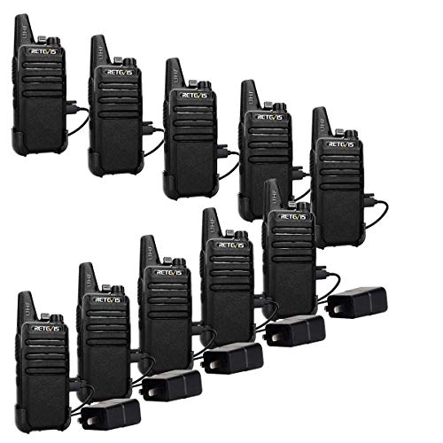 Retevis RT22 Two Way Radios Rechargeable Walkie Talkies 16 CH VOX Channel Lock