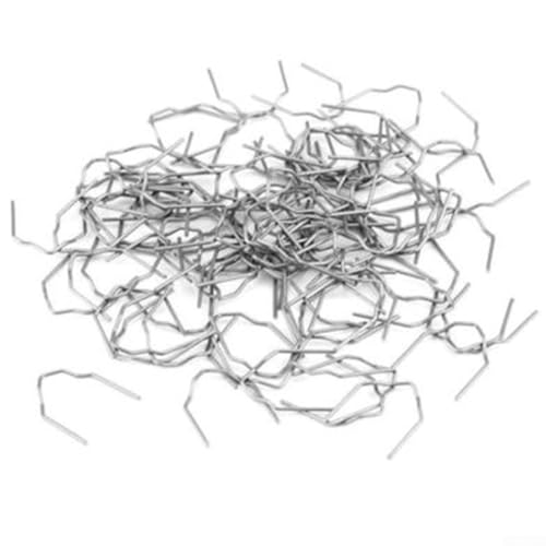 Yuanpgky 1000 graffette a V per kit di riparazione per saldature in plastica, diametro 0,8 mm, acciaio inossidabile 304, compatibili con strumenti di riparazione paraurti automobilistici