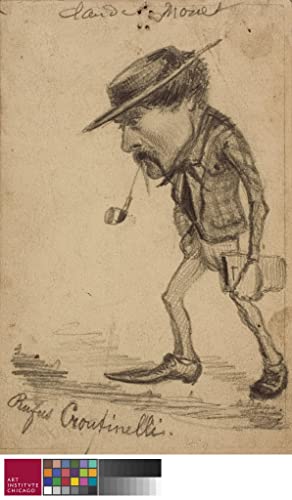 Impresiones en lienzo Caricatura de Henri Cassinelli de Claude Monet para decorar la pared