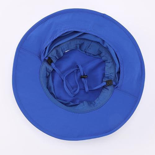 Image of Home Prefer UPF50+ Kids Girls Boys Sun Hat Wide Brim Fishing Hat with Neck Flap Adventure Beach Safari Sun Protection Cap